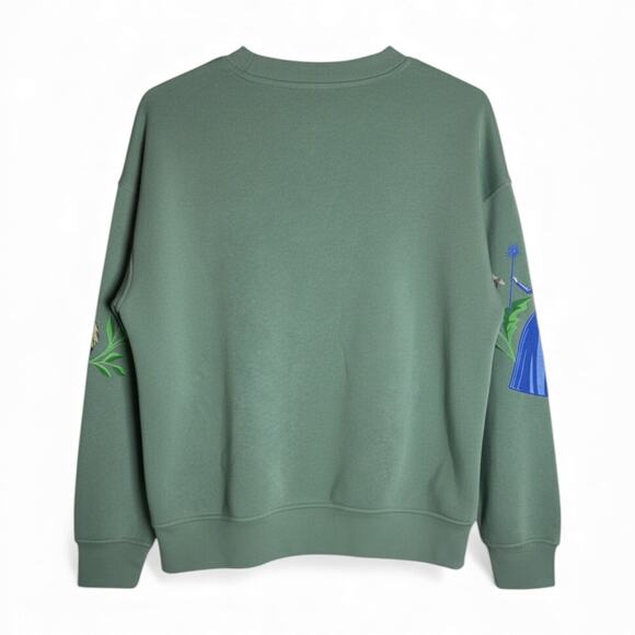 Women's Wicked Fleece Graphic Pullover Sweatshirt - Sage Green - S - Picture 2 of 4